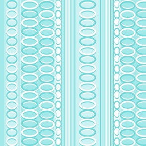 Vivid Party Table Linen Stripes Aqua 