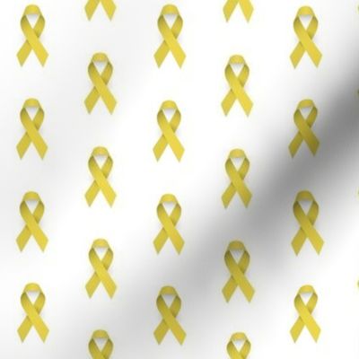 Bladder Bone Cancer Awareness Ribbon, Yellow Cancer Awareness Ribbon