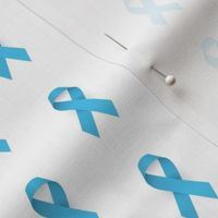 Prostate Cancer Awareness Ribbon, Light Blue Cancer Awareness Ribbon