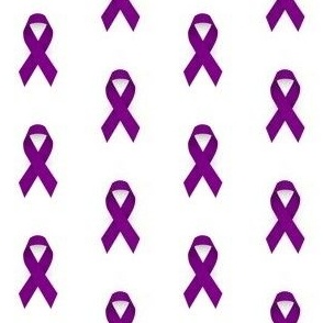 Pancreatic Cancer Awareness Ribbon, Purple Cancer Awareness Ribbon