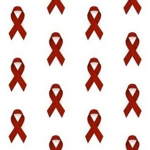 Multiple Myeloma Awareness Ribbon, Burgandy Cancer Awareness Ribbon