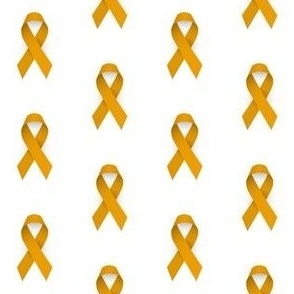 Orange Cancer Ribbon, Kidney and Leukemia Cancer Awareness Ribbon