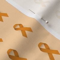 Orange Cancer Ribbon, Kidney and Leukemia Cancer Awareness Ribbon BG