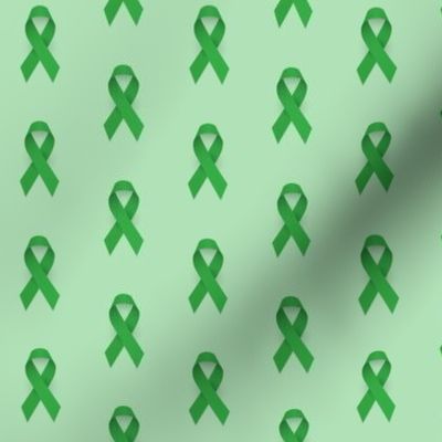 Lymphoma Cancer Awareness Ribbon, Green Cancer Ribbon Awareness, BG