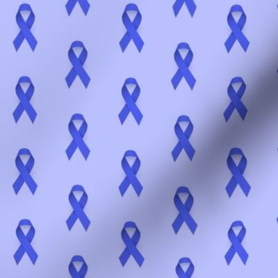 Colorectal Cancer Awareness Ribbon, Blue Cancer Awareness Ribbon BG