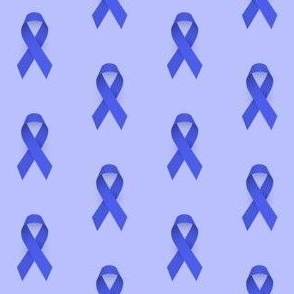 Colorectal Cancer Awareness Ribbon, Blue Cancer Awareness Ribbon BG