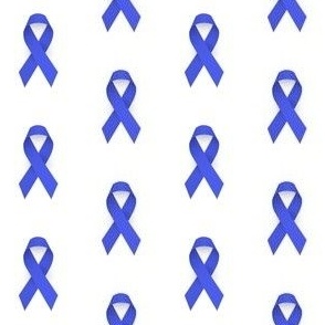 Colorectal Cancer Awareness Ribbon, Blue Cancer Awareness Ribbon