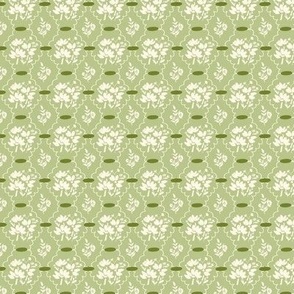 sage green painterly flowers ditsy floral vintage style floral TerriConradDesigns copy