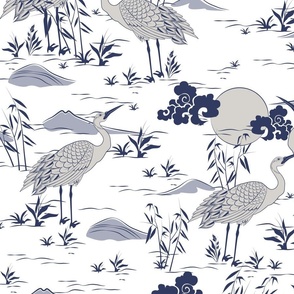 Chinoiserie Birds Large scale size 24''