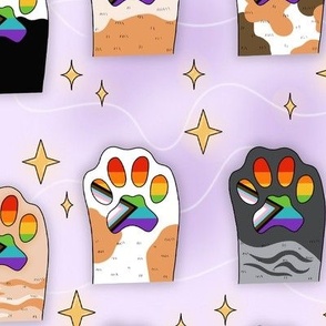 Kitty Pride Toebeans LGBTQ+