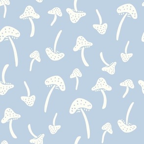 Mushrooms sky blue regular Scale by Jac Slade