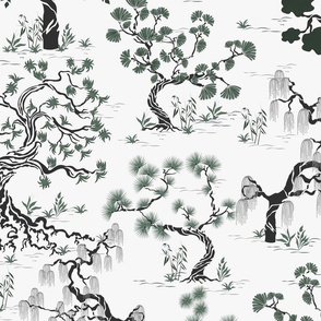 Chinoiserie Forest Light large scale 24''