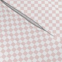 1/2” Classic Checkers, Piglet Pink and White