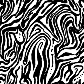 Crazy Zebra stripe wallpaper and fabric