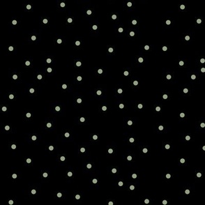 Tiny Polka Dots on Black Background