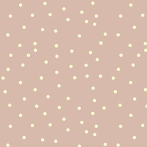 Tiny Polka Dots on Beige Background