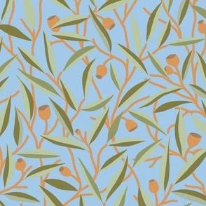 natural gum leaf pattern