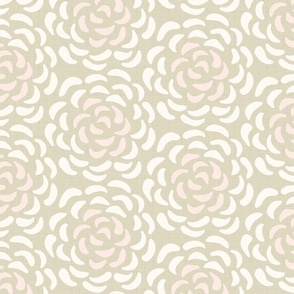 rice flower succulent large wallpaper scale in french grey by Pippa Shaw