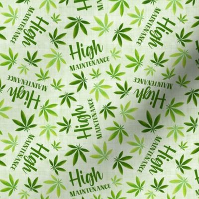 Small-Medium Scale High Maintenance Marijuana Pot Weed Leaves