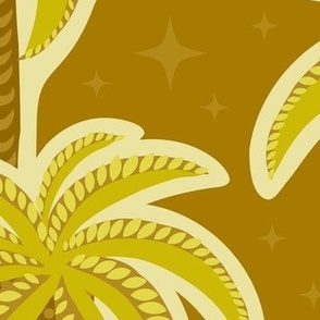 Decorative Palms L  - Mustard
