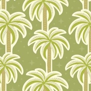 Decorative Palms - Olive Green