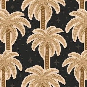 Decorative Palms - Black and Tan