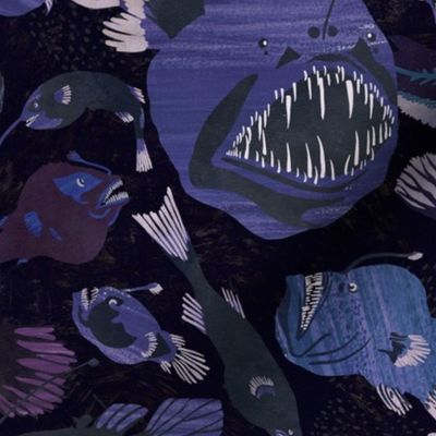 Deep sea fish (deep purple)