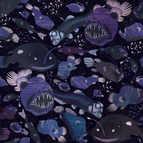 Deep sea fish (deep purple)