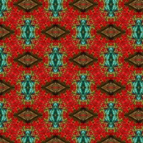 Abstract Cultural Floral  Geometric Art Design Pattern