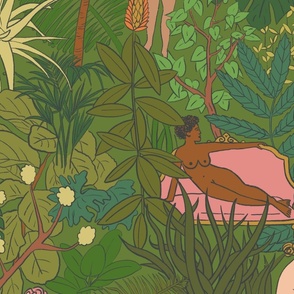 Nude in the Jungle (Hommage to Henri Rousseau)