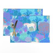 Whimsical Forest with Unicorns CW9 - large