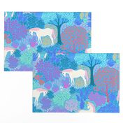 Whimsical Forest with Unicorns CW9 - large