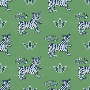 Tibetan tiger/blue green/large