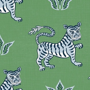 Tibetan tiger/blue green/jumbo