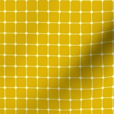 Dot Grid in Yellow, Gold, Mustard