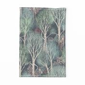 whimsy forest with dancing trees wallpaper - large scale