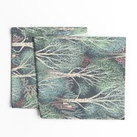 whimsy forest with dancing trees wallpaper - large scale