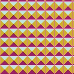 Mustard Yellow Geometric Tile Pattern