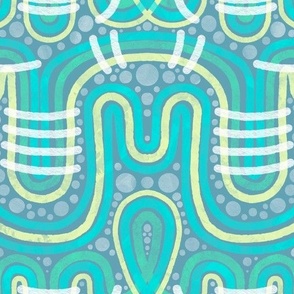 Deconstructed Braided Trim - Teal