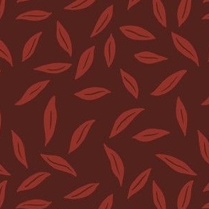 5.2" // small // simple leaves // leaf, coordinate, blender, red, auburn