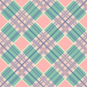 Pink and Green Plaid, No Snails