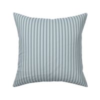 Ticking Stripe: Foggy Blue Modern Pillow Ticking Stripe