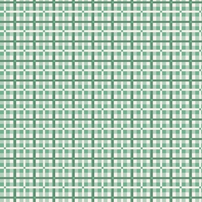 Small Mint Green and Dark Sea Grass Green Tartan