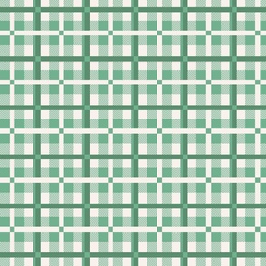 Large Mint Green and Dark Sea Grass Green Tartan