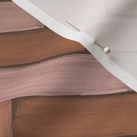 Brushed Herringbone Chevron tile _Terracotta brown