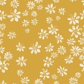Boho Daisy Floral (6" Fabric / 4.5" Wallpaper)