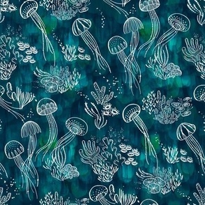 Luminous Sea in Teal XS - © Lucinda Wei