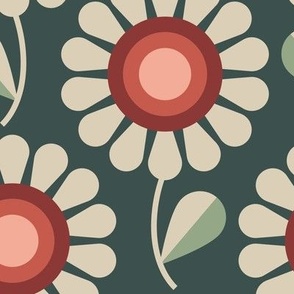 2715 A Medium - retro daisies