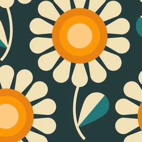 2715 C Medium - retro daisies