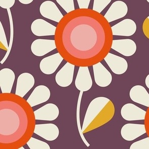 2715 E Medium - retro daisies